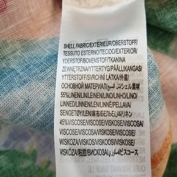 Farm Rio x Anthropologie Linen Blend Cutout Dress - Picture 6 of 7